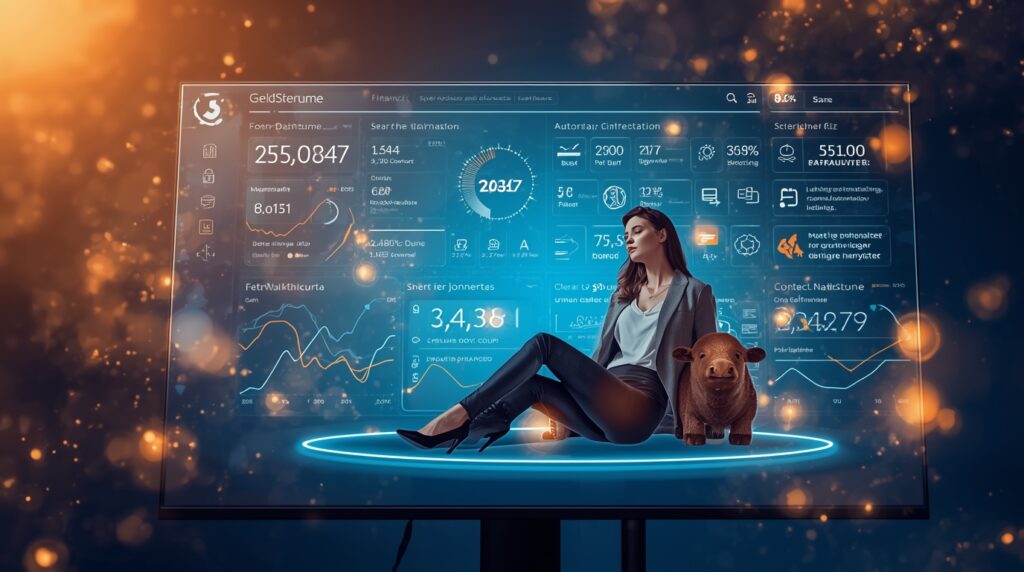 Lucid Origin Ein modernes futuristisches FinanzDashboard auf e 0